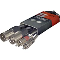 Los mejores  - Stagg - Cable de audio patch (60 cm- 2 conectores macho XLR a 2 conectores macho RCA)